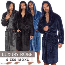 Mens Hooded Dressing Gown