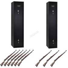 WestWood Gun Cabinet 3 Or 6 Security Lockable Safe Storage Rifle Firearm Steel