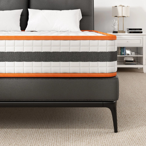 Memory foam quilted sprung - quilted,
