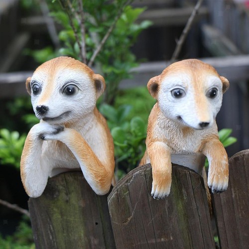 Meerkat garden animal statue - garden,