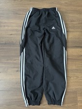 Adidas Y2K Black/White Tracksuit Bottoms Trackpants - UK 6