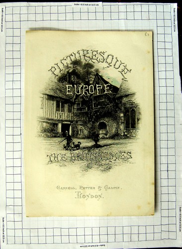 Original old antique print - original,