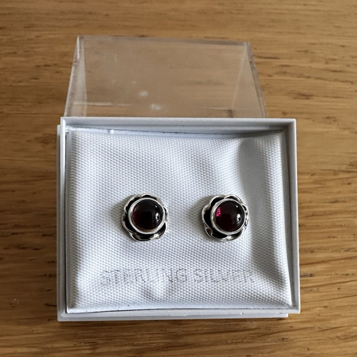 925 sterling silver round - 925, red