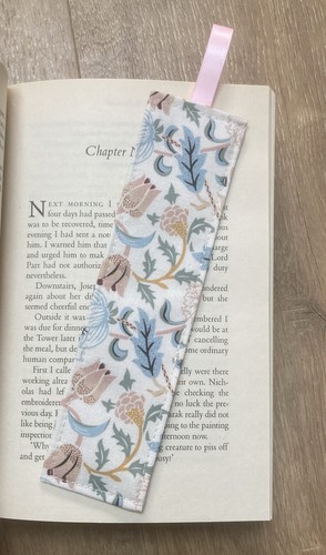 Handmade fabric bookmark - handmade,