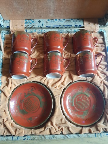 Vtg set tea cups - vtg., 6