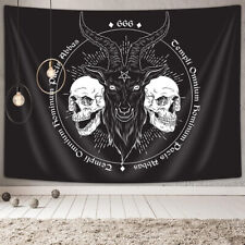 Large Goat-horn Devil Skull Gothic Tapestry Wall Hanging Bedroom Backdrop Gifts