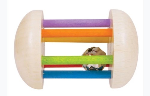 Bigjigs rainbow wooden rattle - bigjigs,