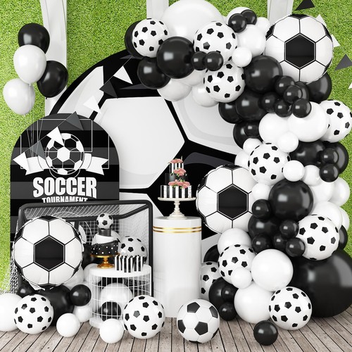 Soccer balloon arch garland - soccer,