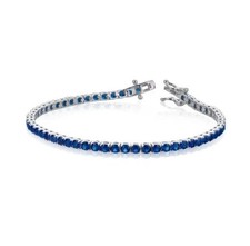 3Ct Round Lab Created Blue