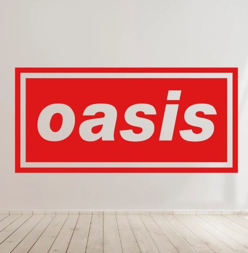 Oasis logo band vinyl sticker - oasis,
