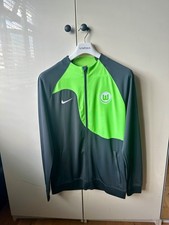 Nike VfL Wolfsburg Jacket Men’s Medium Green Black Full Zip Dri-Fit Training Top