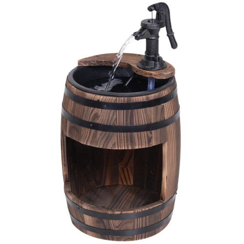 Wood barrel pump garden - pump,