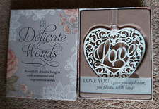 H&H Delicate Words Hanging