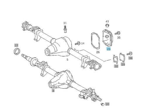 New mercedes benz oem rear - new,