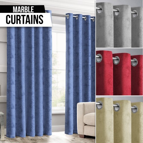 Cotton marble textured curtain - cotton,