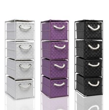 4 Drawer Storage Cabinet Unit