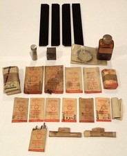 ANTIQUE MANUFACTURING OPTICIANS COMPONENTS AND TOOLS 