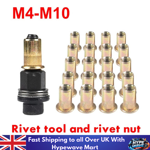 Rivet nut tool hand riveter - -,