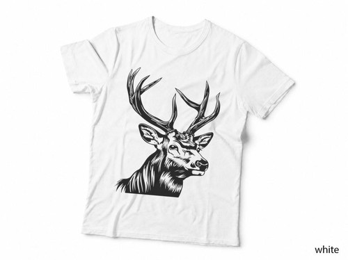 Stag head silhouette design - silhouette,