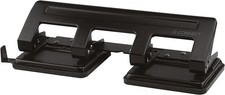 Q-Connect 4 Hole Punch Black 16 Sheet KF01238