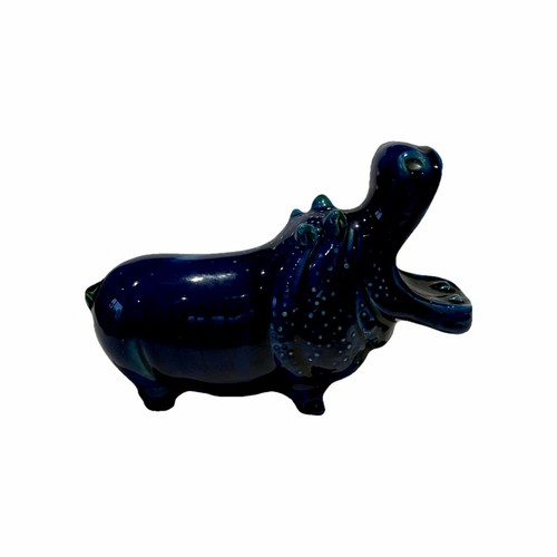 Italian art pottery hippo - italian,