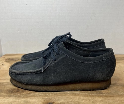 Clarks wallabee mens navy - navy, blue