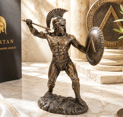 Bronze effect greek spartan - greek,