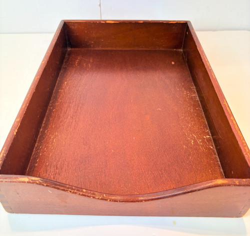 Vintage wooden desk - wooden,