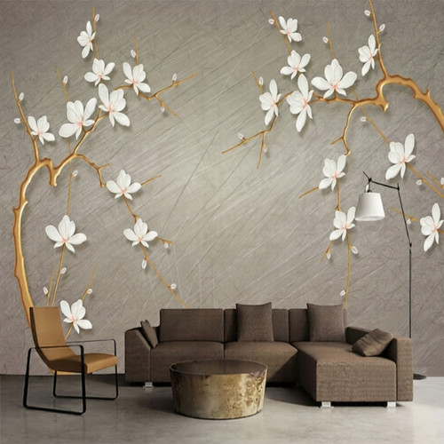 Photo wallpaper magnolia - , jewel
