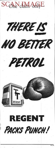 Advert regent petrol pump - petrol,