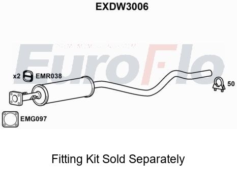 Rear muffler silencer insert - muffler,