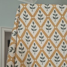 VANESSA ARBUTHNOTT Lattice Leaf in ochre and lichen REMNANT 117cm x 90cm