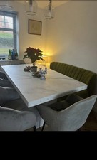 Marble Effect Dining Table &