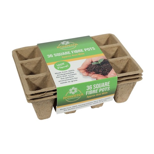 Square fibre pots - square, of