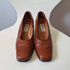 vintage brown square toe