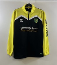 Norwich City Drill Football Jacket 2014/15 Adults XL Errea F467