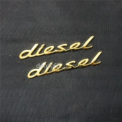 Gold chrome diesel metal - 2x,