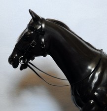 Black leather handmade bridle