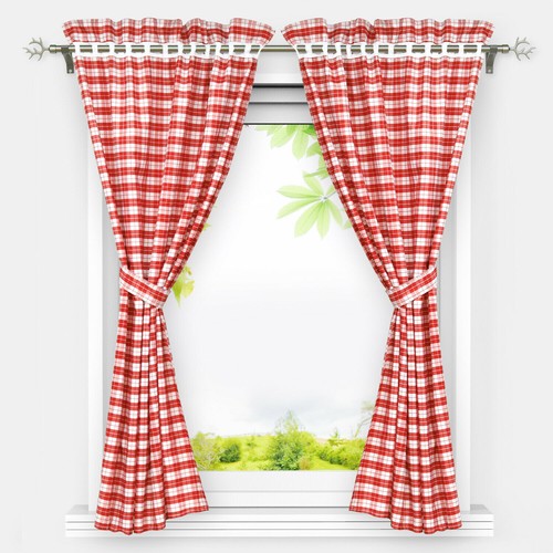 New curtain scarves check - scarves,