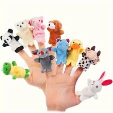 10pcs Cute Animal Finger Puppets Baby Nursery Children Kids Story Time Play Toy.