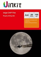 A4 Inkjet OHP Film Overhead Projector Film Clear For Inkjet Print - 20 Sheets