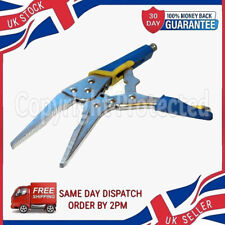 9" LONG NOSE MOLE GRIPS SELF LOCKING PLIERS VICE ADJUSTABLE LARGE WRENCH CLAMP