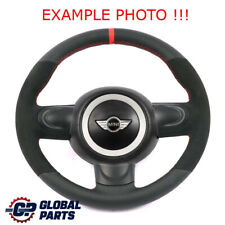 Mini Cooper R56 R60 NEW Black Leather / Alcantara Sport Steering Wheel 3 Spoke