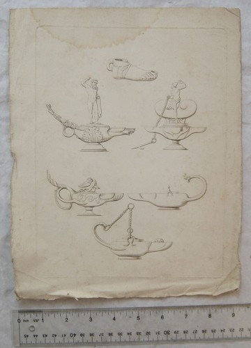 Vintage engraving six - engraving:,