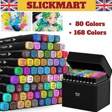 80/168pcs Dual Tip Colouring