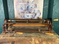 A RARE VICTORIAN MECHANICAL INDUSTRIAL WALLPAPER CUTTER TRIMMER
