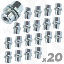 20pc Silver Alloy Wheel Nuts