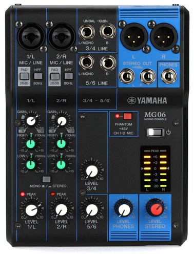 Yamaha mg06 channel mixing - mg06,