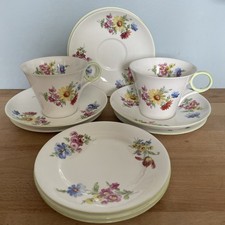 Shelley flower cup saucer - saucer, and