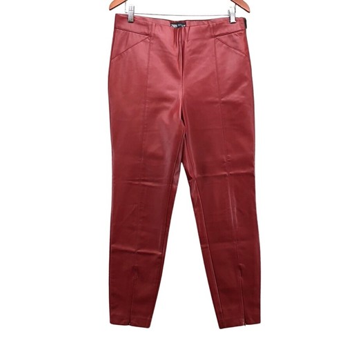 Zara faux leather pants - leather, womens